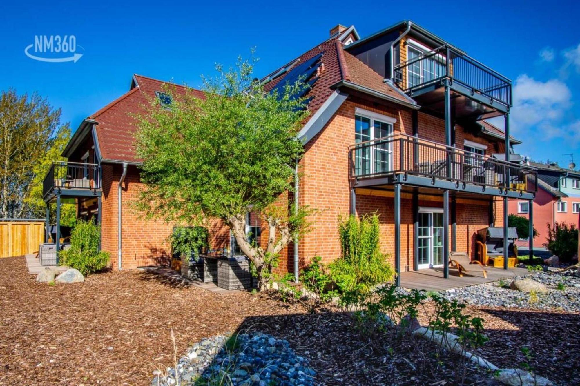 Traumhaftes Appartement Mit Balkon - Odins Blick Wohnung 6 - Mit Privatstrand, Sauna Lobbe Exterior foto